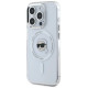 Karl Lagerfeld IML Metal Karl Head MagSafe Case for iPhone 15 Pro White