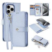 Dux Ducis Lawa Leather Case for iPhone 15 Pro Max - Blue