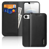 Dux Ducis Hivo iPhone 16e Case with Flip and RFID Protection - Black