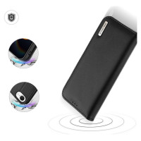 Dux Ducis Hivo iPhone 16e Case with Flip and RFID Protection - Black