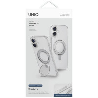 Uniq Swivix 360 Rotating Kickstand Case for iPhone 16 Plus - Clear