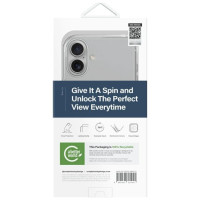 Uniq Swivix 360 Rotating Kickstand Case for iPhone 16 Plus - Clear