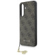 Guess 4G Charms Collection Case for Samsung Galaxy A56 - Brown