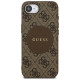 Guess 4G Circle Classic Logo MagSafe case for iPhone 16e - brown