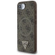 Guess 4G Ring Triangle Logo MagSafe iPhone 16e Case - Brown