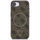 Guess 4G Ring Triangle Logo MagSafe iPhone 16e Case - Brown
