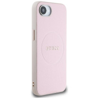 Guess Grained Ring MagSafe iPhone 16e Case - Pink