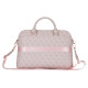 Guess 4G Zipper Pocket Triangle Logo 15" Laptop Bag - Pink