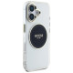 Guess IML Metal Colored Circle Classic Logo MagSafe case for iPhone 16 - black