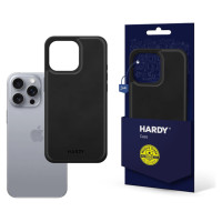 3Mk Protection 3mk Hardy Apple Silky Leather MagCase for Apple iPhone 16 Pro - Black