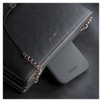 3Mk Protection 3mk Hardy Apple Silky Leather MagCase for Apple iPhone 16 Pro - Black