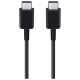 Samsung EP-DA905BBE USB-C - USB-C 3A Cable 1m (Bulk - Replacement Packaging) - Black