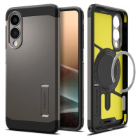 Spigen Tough Armor MagSafe Case for Samsung Galaxy S25 Edge - Gray/Black