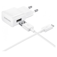 Samsung EP-TA50EWE 8W USB-A Wall Charger with MicroUSB Cable ECB-DU4AWE (Bulk - Replacement Packaging) - White