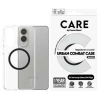 Panzerglass CARE by PanzerGlass Flagship Urban Combat Black QI Case for Samsung Galaxy S25 Edge - Transparent