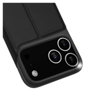 Dux Ducis Skin Pro Case for iPhone 17 Pro Max with Flip and Card Slot - Black