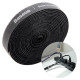 Baseus Rainbow Circle hook and loop Straps - Velcro tape Velcro cable organizer 3m black (ACMGT-F01)