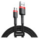 Baseus Cafule Cable durable nylon cable USB / micro USB 2A 3M black-red (CAMKLF-H91)