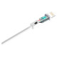 Dudao cable USB / Lightning 2.1A cable 2m white (L4L 2m white)