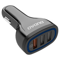 Dudao car charger quick charge Quick Charge 3.0 QC3.0 2.4A 18W 3x USB white (R7S white)