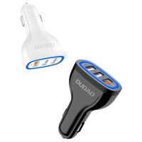 Dudao car charger quick charge Quick Charge 3.0 QC3.0 2.4A 18W 3x USB white (R7S white)
