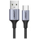Ugreen US288 60125 USB-A / USB-C QC 3.0 3A 0.5m cable - gray