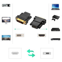 Ugreen HDMI adapter (female) - DVI 24 + 1 (male) FHD 60 Hz black (20124)