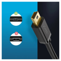Ugreen cable USB - mini USB cable 480 Mbps 2 m black (US132 30472)