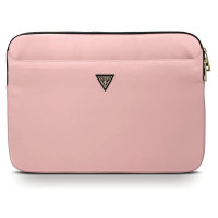 Guess Nylon Triangle Logo case for a 13" laptop - pink