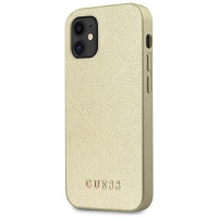 Guess GUHCP12SIGLGO iPhone 12 mini 5.4" gold/gold hardcase Iridescent