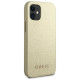Guess GUHCP12SIGLGO iPhone 12 mini 5.4" gold/gold hardcase Iridescent