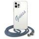 Guess GUHCP12MCRTVSBL iPhone 12/12 Pro 6.1" blue/blue hardcase Script Vintage