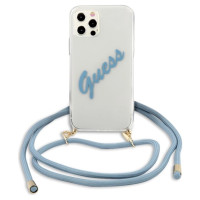 Guess GUHCP12MCRTVSBL iPhone 12/12 Pro 6.1" blue/blue hardcase Script Vintage