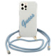 Guess GUHCP12MCRTVSBL iPhone 12/12 Pro 6.1" blue/blue hardcase Script Vintage