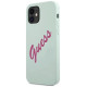 Guess GUHCP12SLSVSBF iPhone 12 mini 5.4" blue fuchsia/blue fuschia hardcase Silicone Vintage