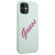 Guess GUHCP12SLSVSBF iPhone 12 mini 5.4" blue fuchsia/blue fuschia hardcase Silicone Vintage