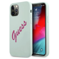Guess GUHCP12MLSVSBF iPhone 12/12 Pro 6.1" blue fuchsia/blue fuschia hardcase Silicone Vintage