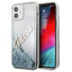 Guess GUHCP12SGLVSBL iPhone 12 mini 5.4" blue/blue hardcase Glitter Vintage Script