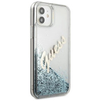 Guess GUHCP12SGLVSBL iPhone 12 mini 5.4" blue/blue hardcase Glitter Vintage Script