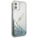 Guess GUHCP12SGLVSBL iPhone 12 mini 5.4" blue/blue hardcase Glitter Vintage Script