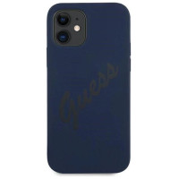 Guess GUHCP12SLSVSBL iPhone 12 mini 5.4" blue/blue hardcase Script Vintage