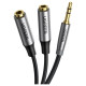 Ugreen aUX 3.5mm mini jack extension cable 0.2m black (AV191 50253)