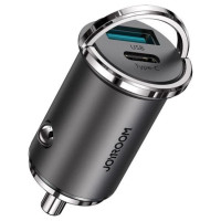 Joyroom fast car charger USB Type C / USB 45 W 5 A Power Delivery Quick Charge 3.0 AFC SCP gray (C-A35)