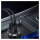 Joyroom fast car charger USB Type C / USB 45 W 5 A Power Delivery Quick Charge 3.0 AFC SCP gray (C-A35)