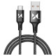 Wozinsky cable USB - USB Type C 2,4A 2m black(WUC-C2B)
