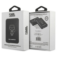 Karl Lagerfeld Powerbank indukcyjny KLPBMSOIBK 3000mAh MagSafe