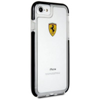 Ferrari Hardcase FEGLHCP7BK iPhone 7/8 SE 2020 / SE 2022 Shockproof transparent black
