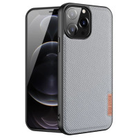 Dux Ducis Fino case covered with nylon material for iPhone 13 Pro Max gray