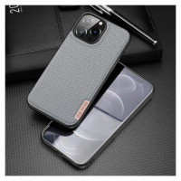 Dux Ducis Fino case covered with nylon material for iPhone 13 Pro Max gray