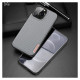 Dux Ducis Fino case covered with nylon material for iPhone 13 Pro Max gray